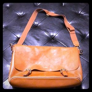 Mark and Graham monogrammed leather bag